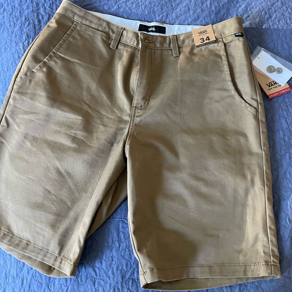 Vans Khaki Shorts NWT